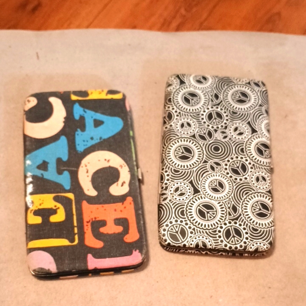 Colorful Peace Design Wallet Cases